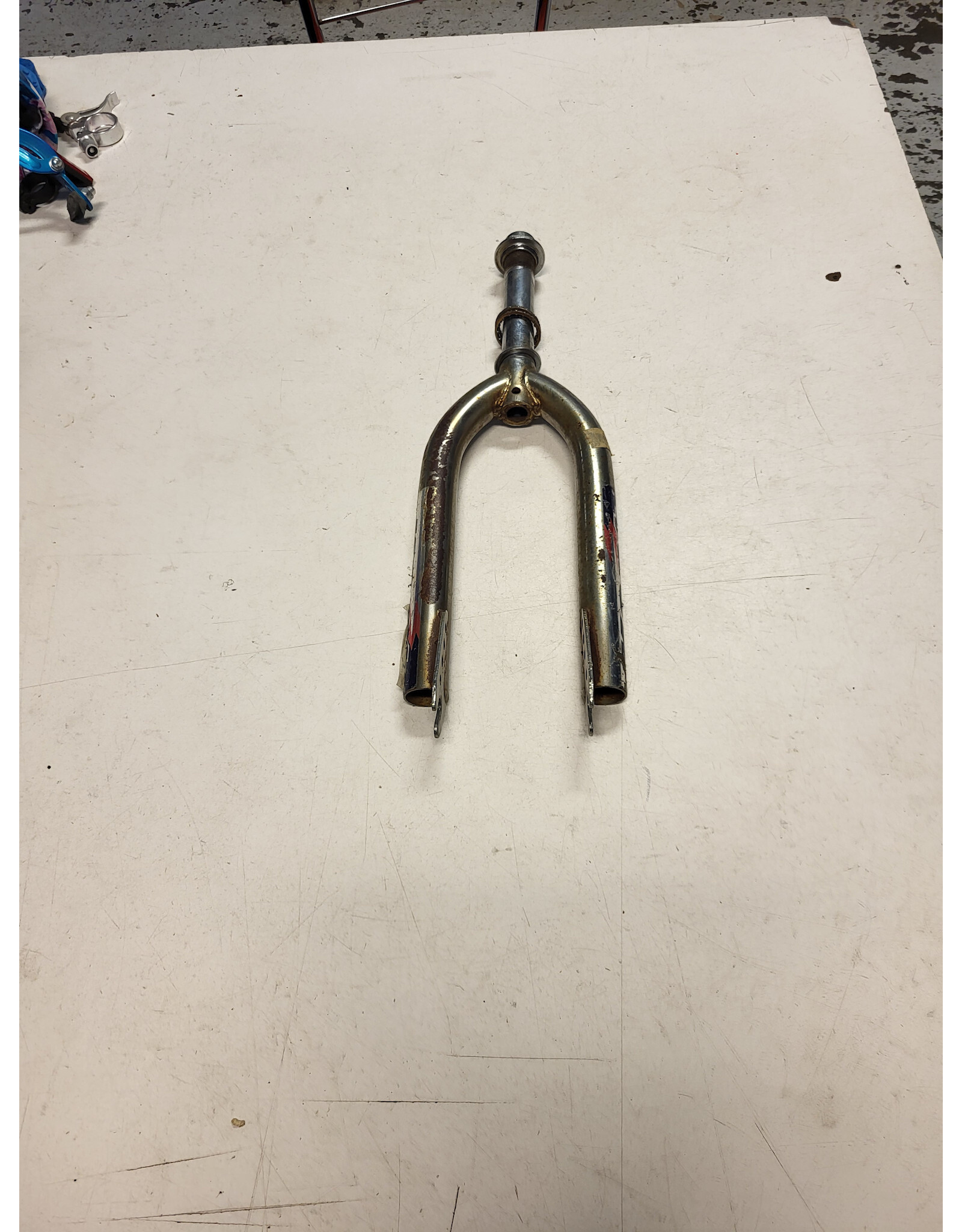 16" threaded fork, silver, 7/8"/ 138mm