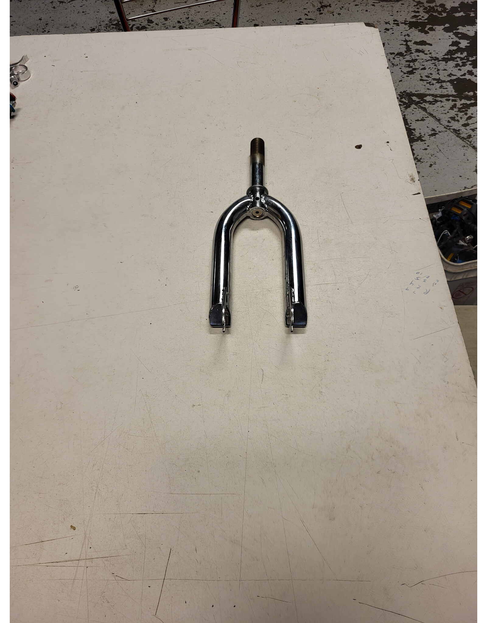 16" threaded fork, silver, 7/8"/ 125mm