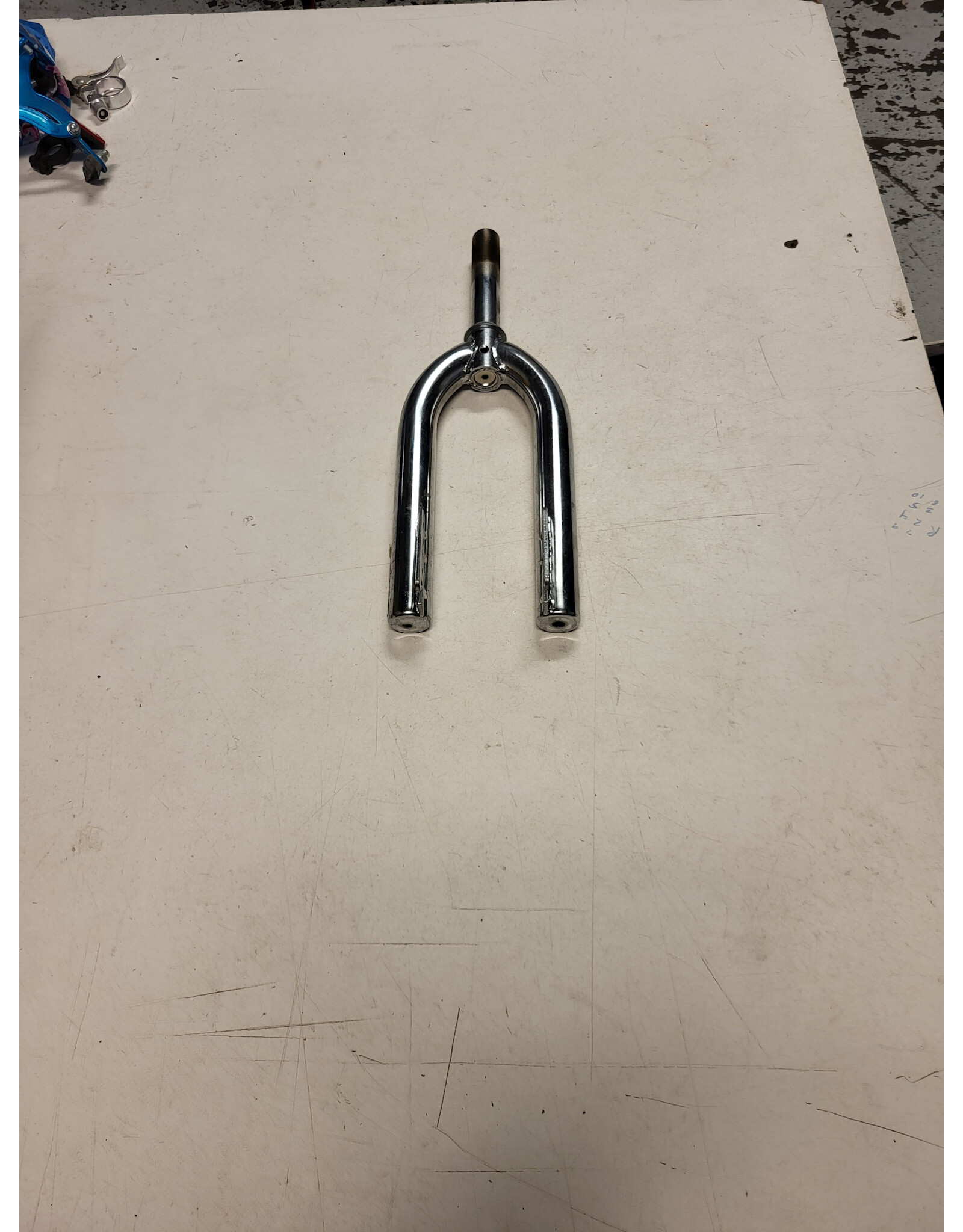 16" threaded fork, silver, 7/8"/124mm