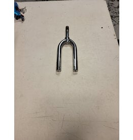 16" threaded fork, silver, 7/8"/124mm