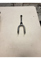 16" threaded fork, silver, 7/8"/230mm