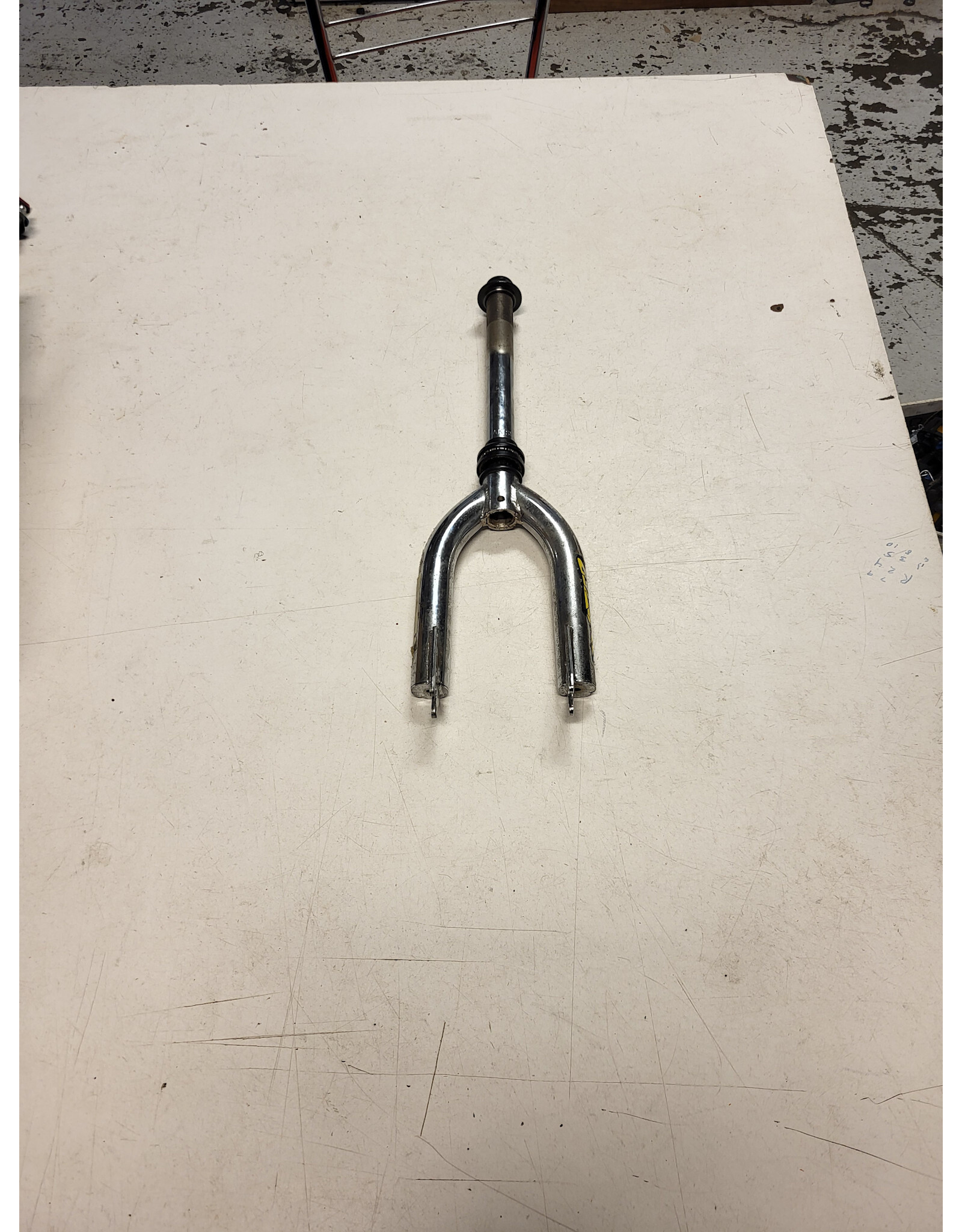 16" threaded fork, silver, 7/8"/230mm