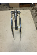 18" threaded fork with suspension, silver