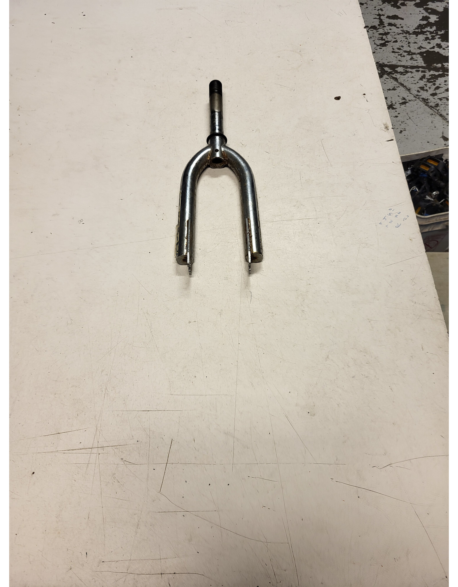 18" threaded fork, silver, 7/8"/143mm