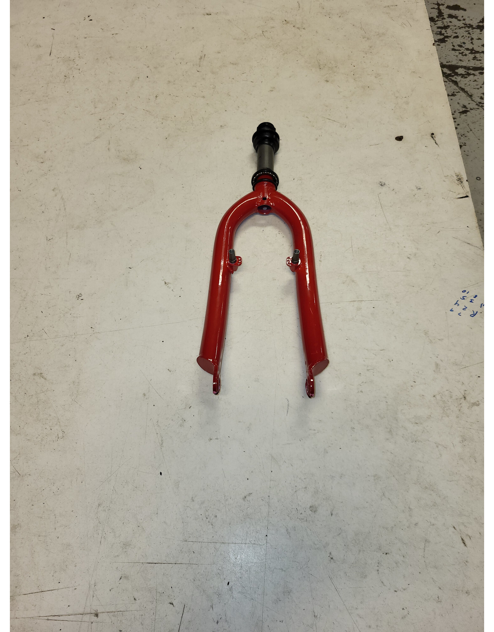 20" threaded fork, red, 7/8"/112mm