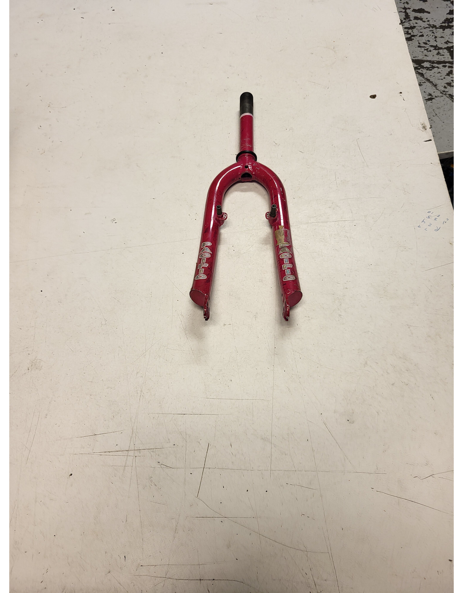 24" threaded fork, pink, 7/8"/155mm