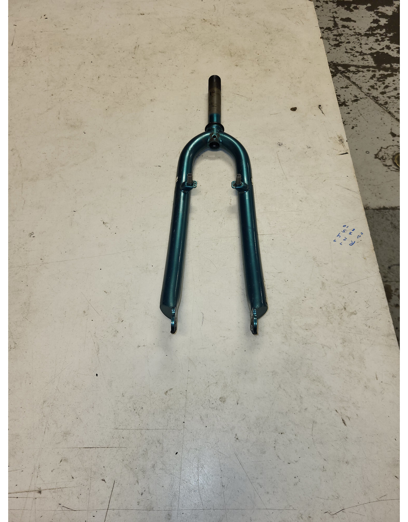 26" threaded fork, aqua, 1"/136mm