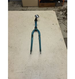 26" threaded fork, aqua, 7/8"/202mm