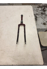 26" threaded fork, red, 1"/215mm