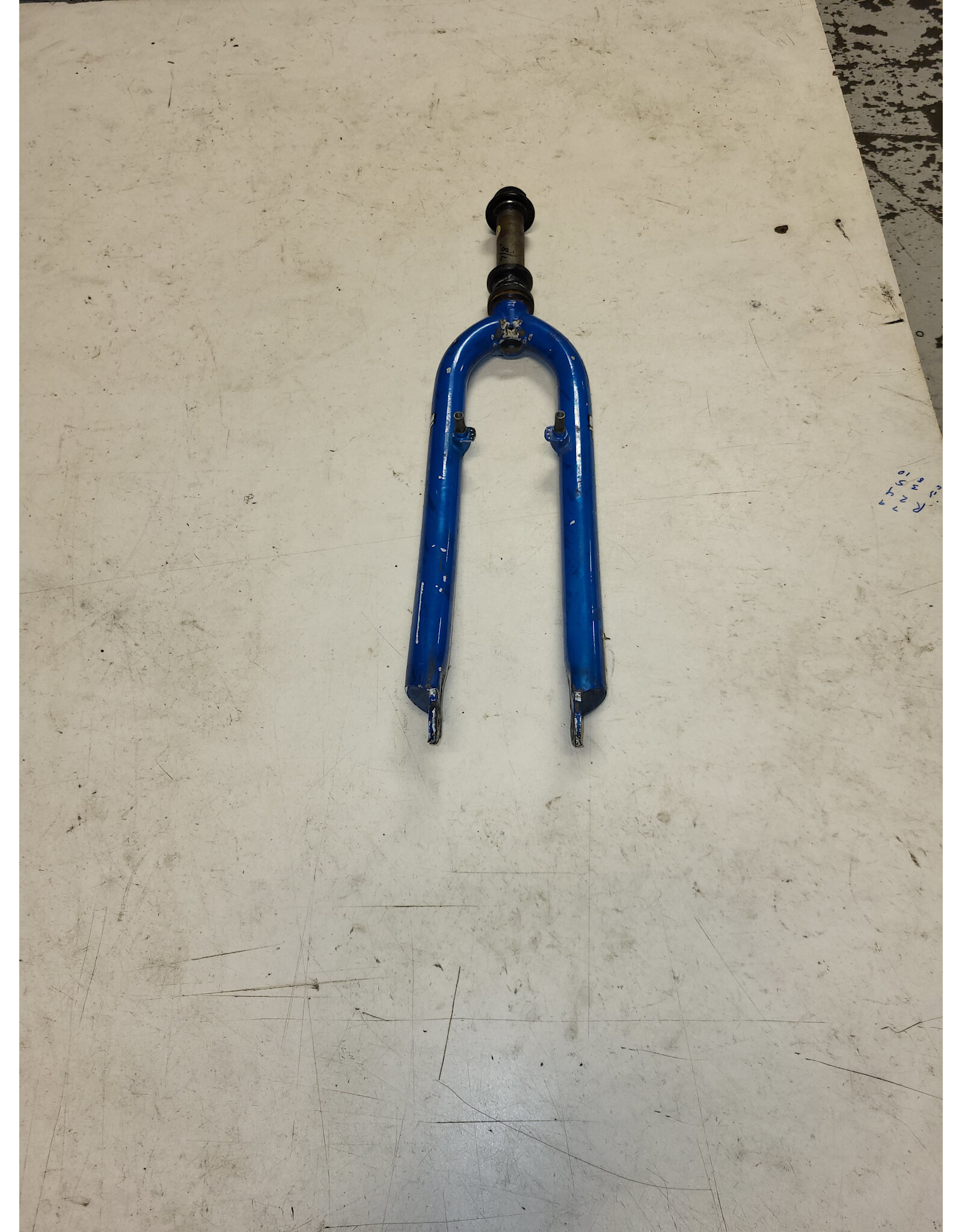 26" threaded fork, blue, 7/8"/134mm