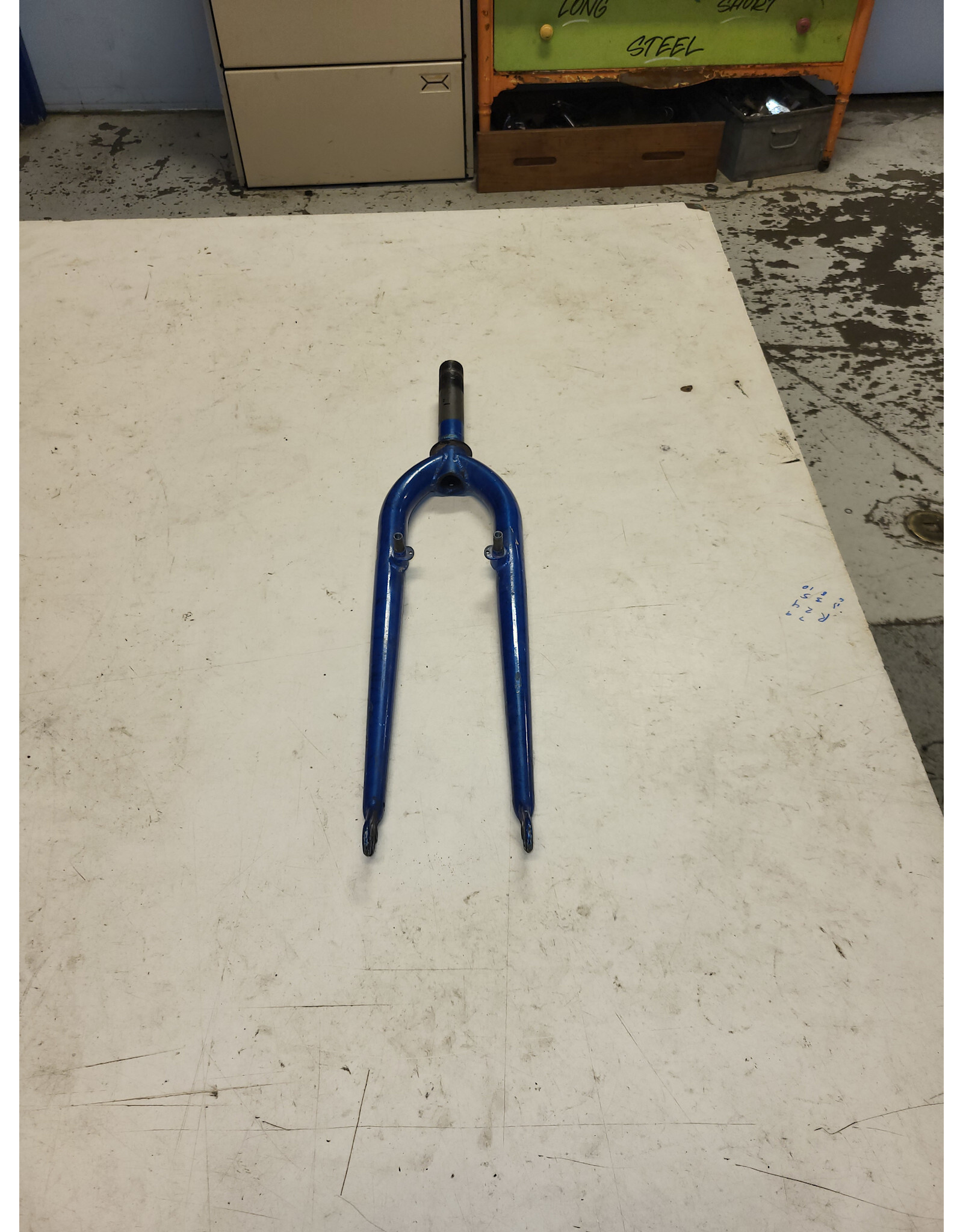 26" threaded fork, blue, 1"/126mm