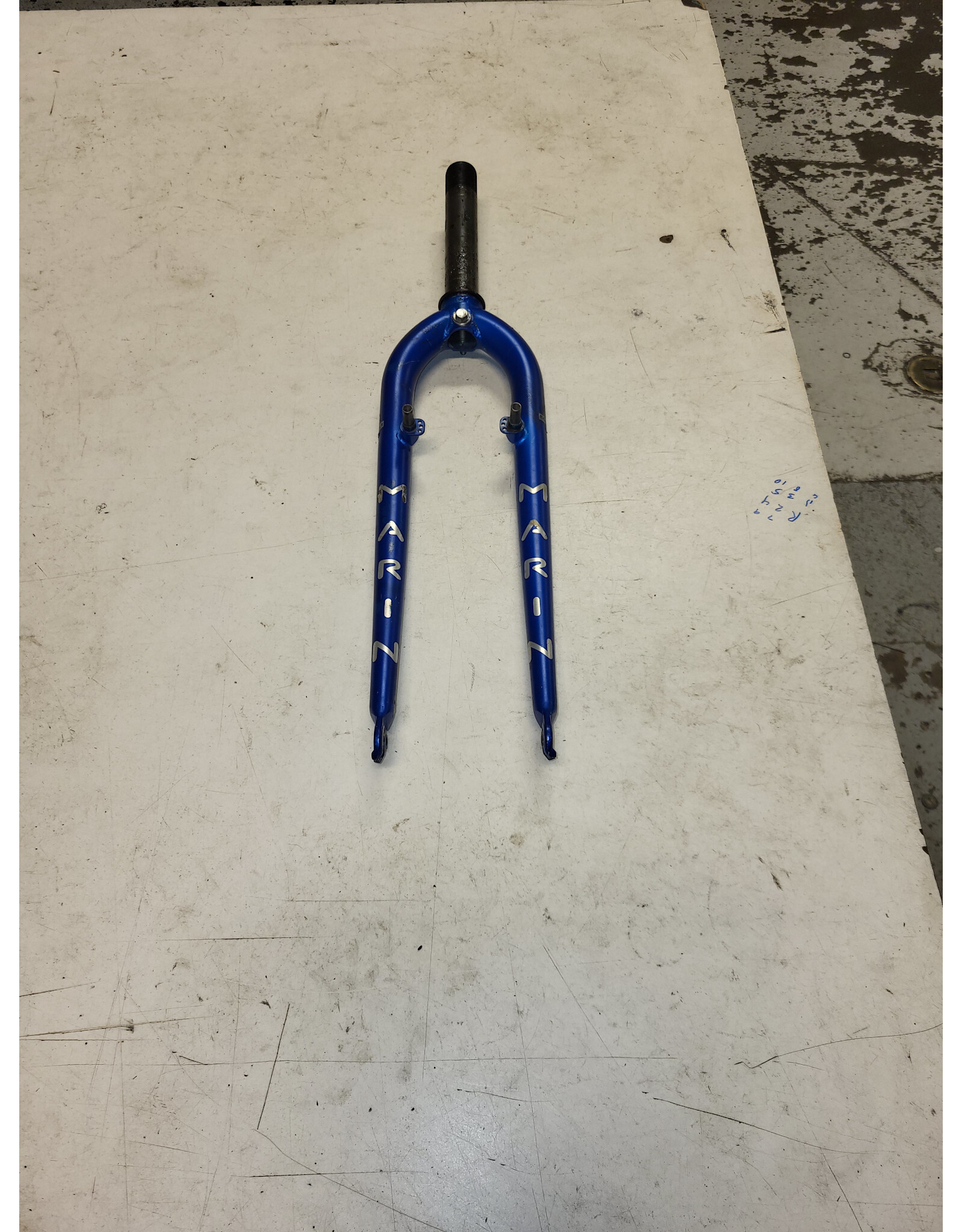 26" threaded fork, blue, 1 1/8"/154mm