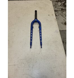 26" threaded fork, blue, 1 1/8"/154mm