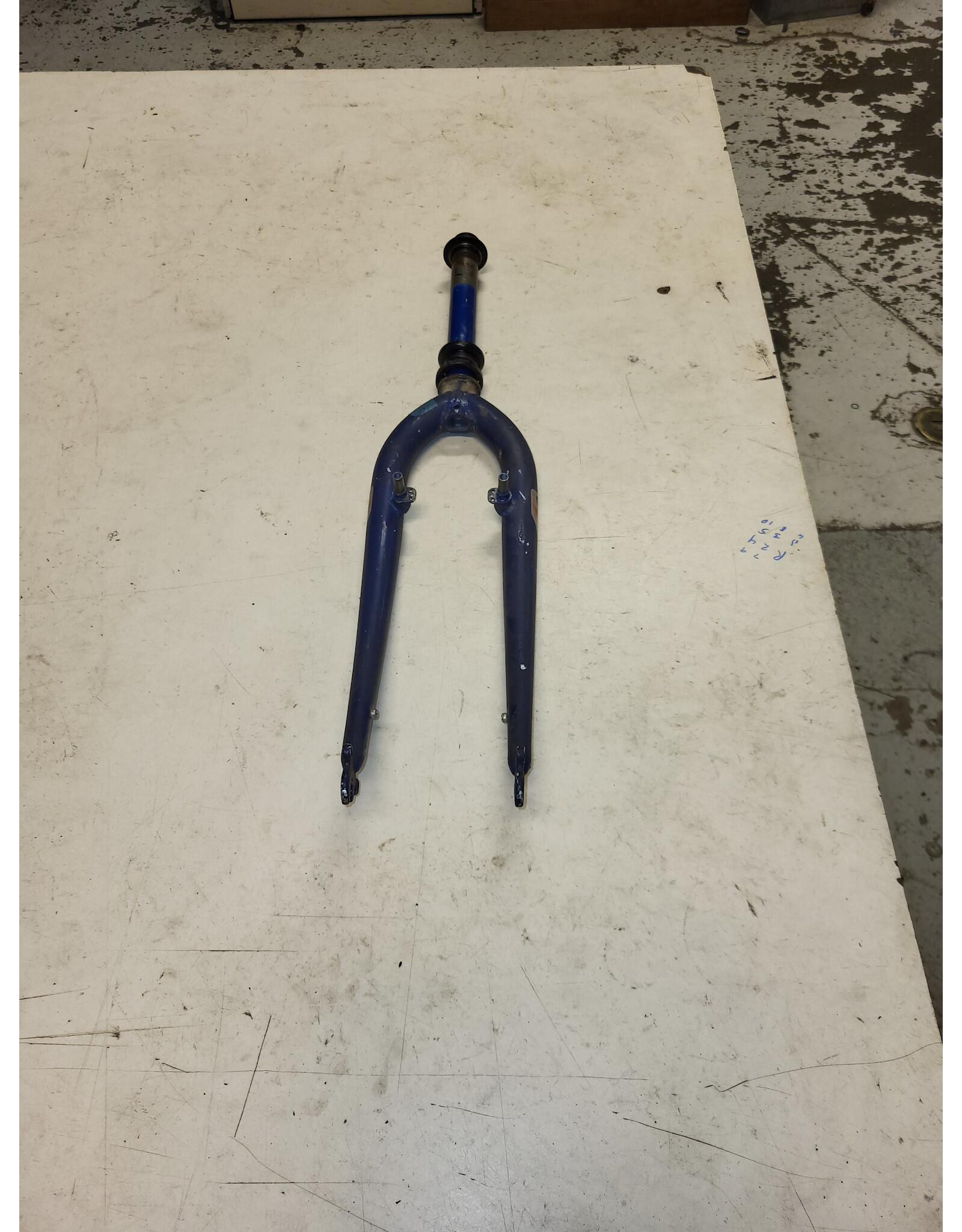 26" threaded fork, blue, 1"/189mm