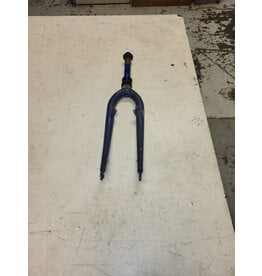 26" threaded fork, blue, 1"/189mm