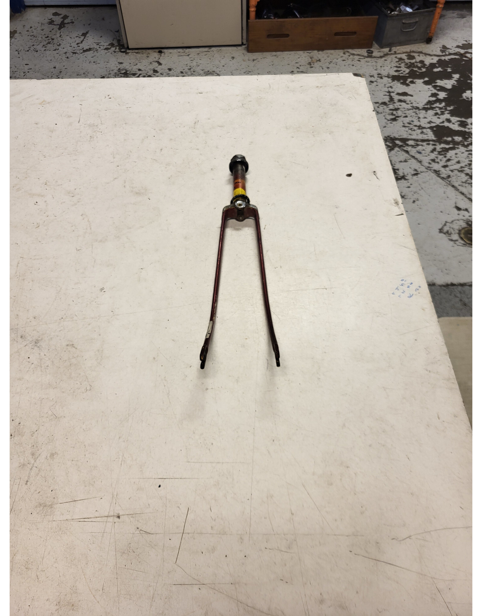 650a threaded fork, red, 7/8"/135mm