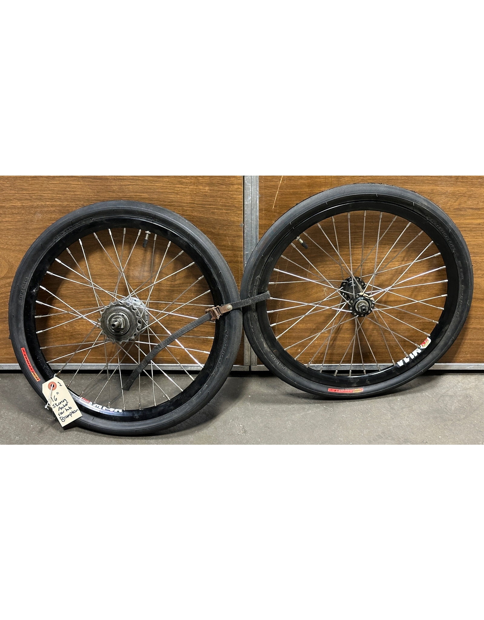 16" Brompton Sturmey Archer 3 Speed Wheelset