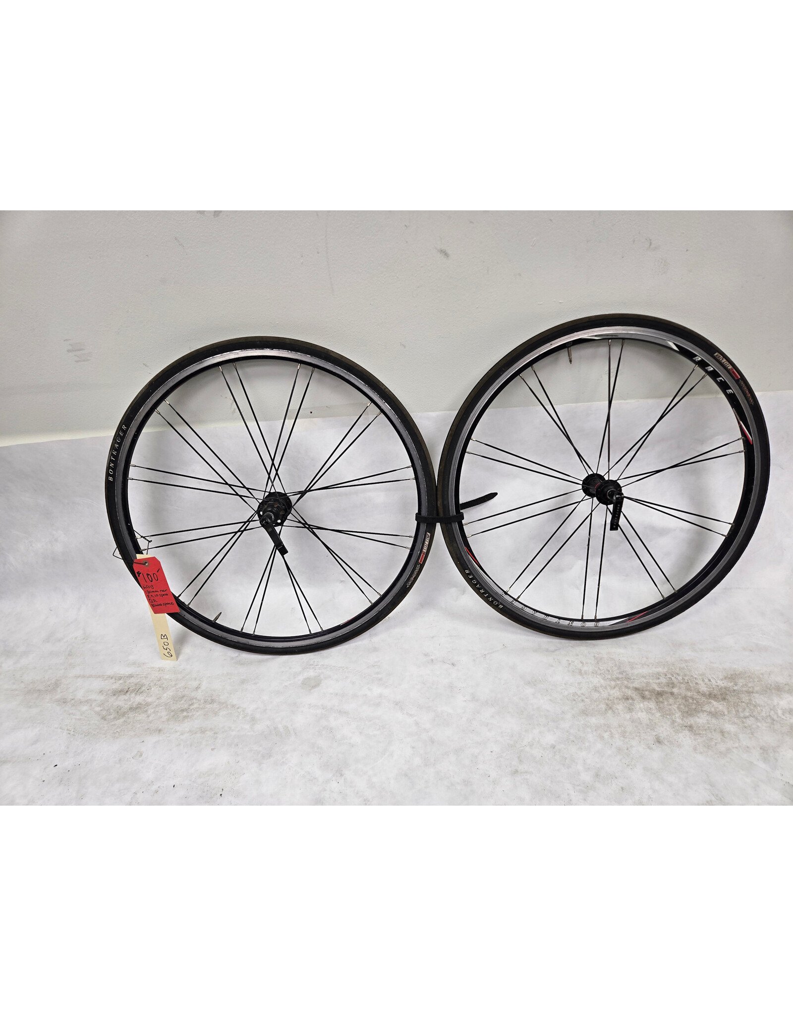650B Bontrager 8-9-10speed QR bladed spokes Wheelset $100
