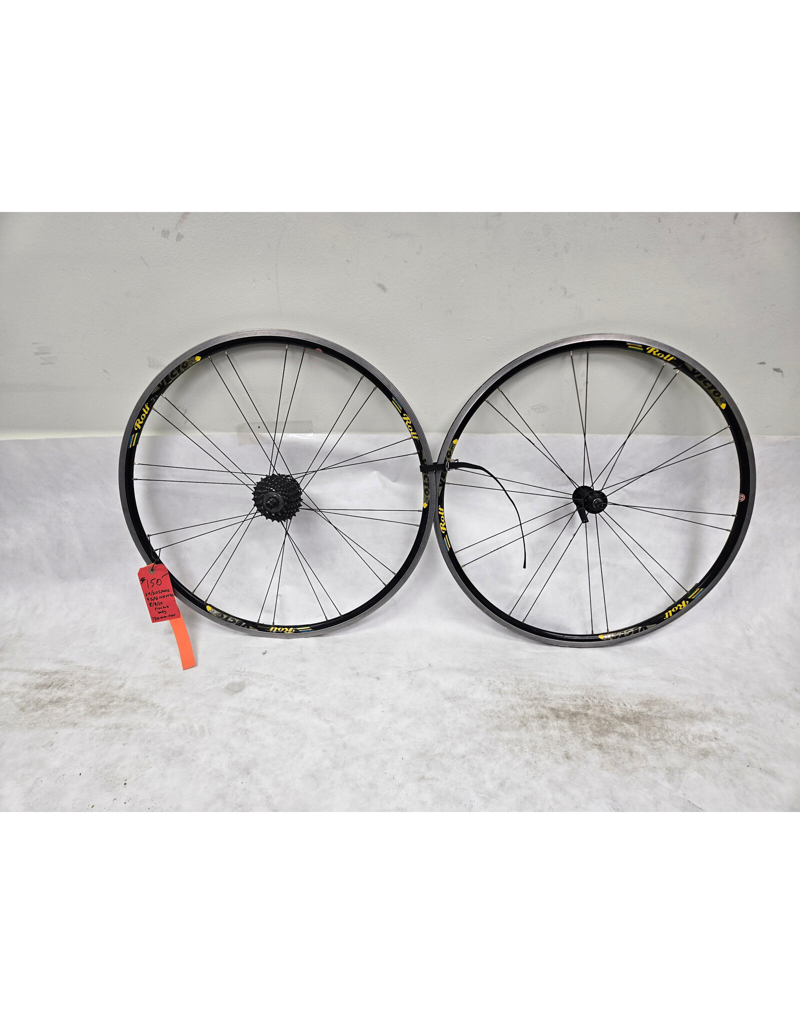 700C Rolf Vector 8-9-10speed QR 24/20 spoke 9speed cassette 130mm Wheelset
