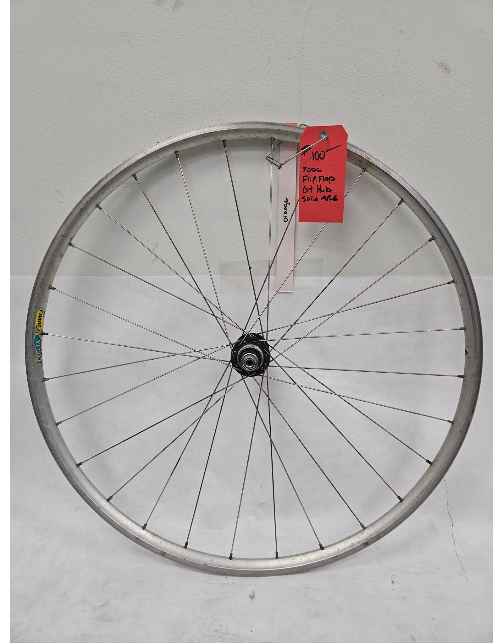 700c Mavic CXP 21  Flip Flop GT Hub Solid Axle Wheel