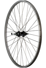 Quality Wheels Quality Wheels Value Single Wall Series Coaster Brake Rear Wheel - 700c, 3/8" x 124mm, Coaster Brake, 3 Prong Cog, Silver
