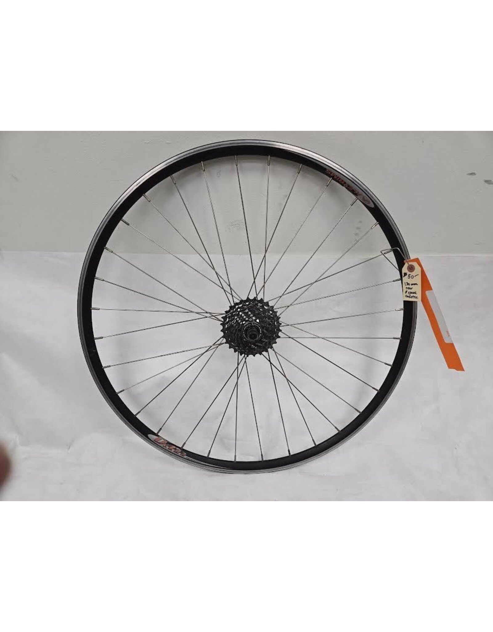 700c Alexrims rear wheel 130mm hub 8 speed cassette