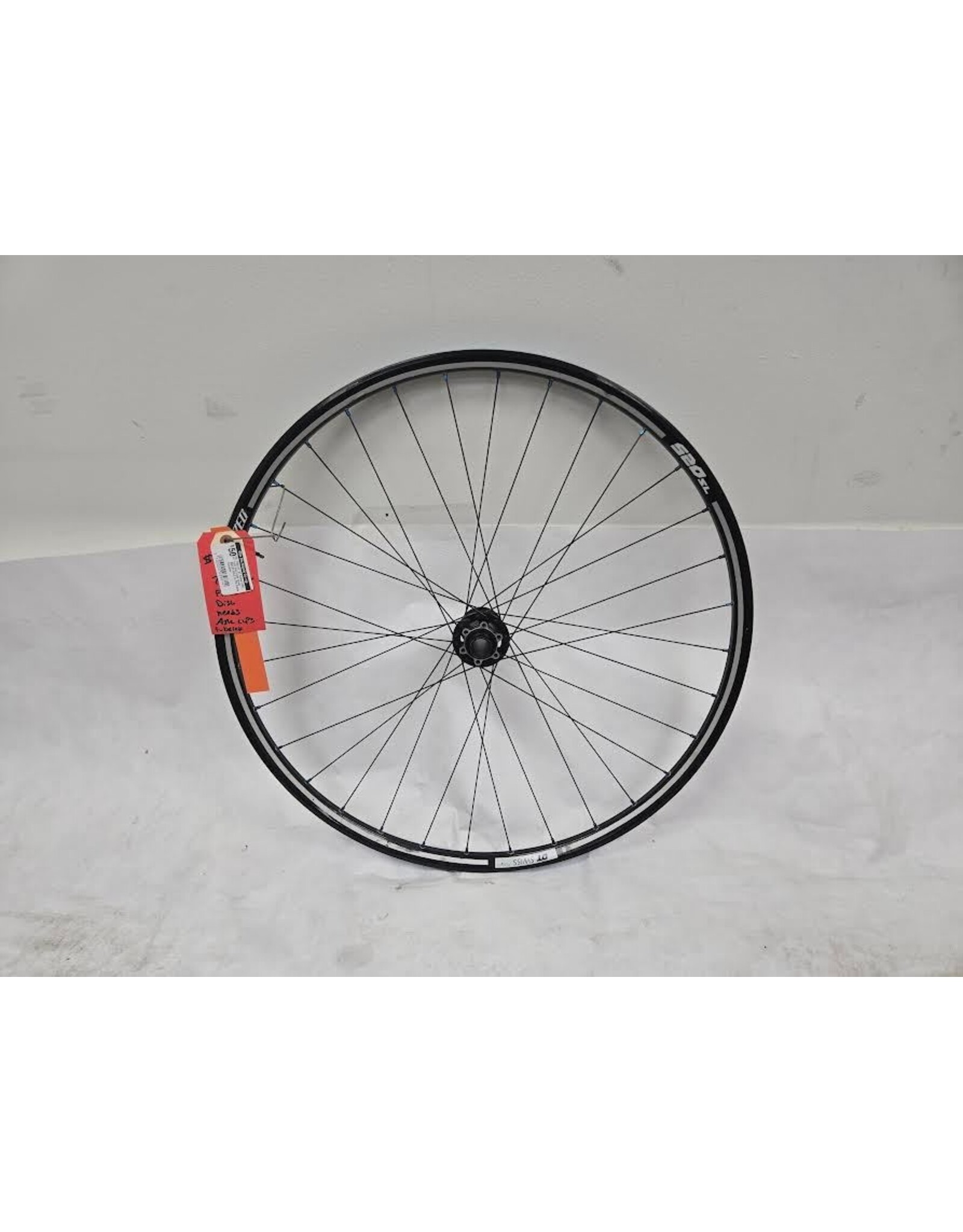 700c 29" DT Swiss 520SL front disc brake wheel (NEEDS AXLE CUPS) Presta tubeless