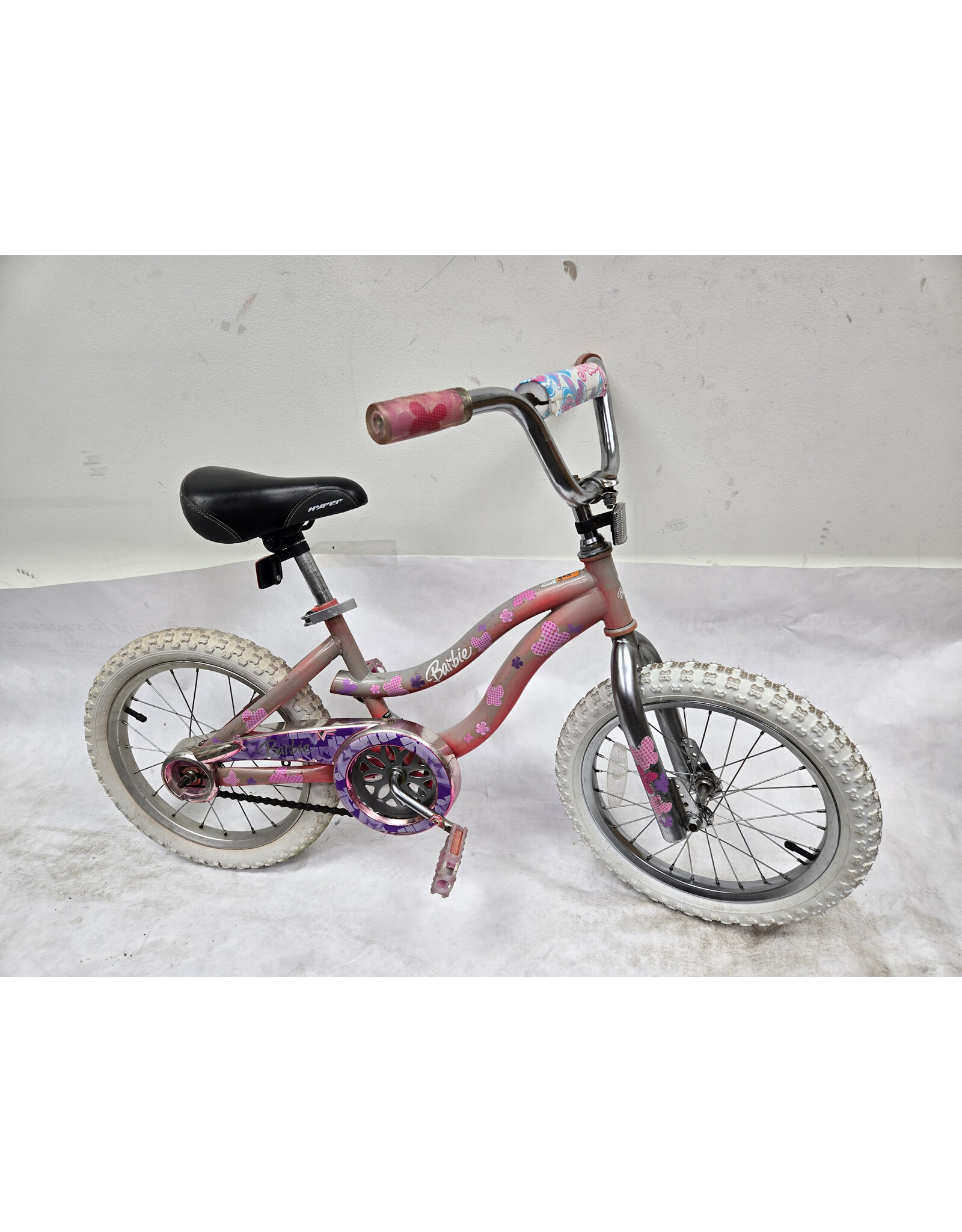 Dynacraft Dyancraft Barbie Bike, Silver/Floral Pink