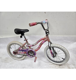 Dynacraft Dyancraft Barbie Bike, Silver/Floral Pink