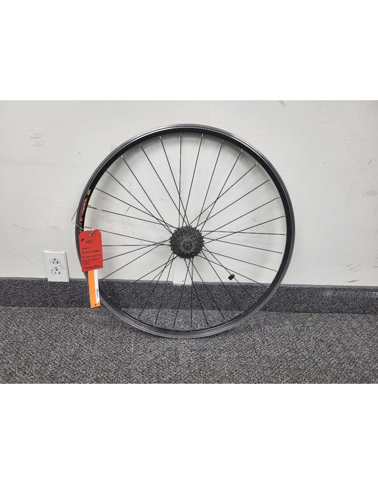 700C Mavic CXP double wall rear wheel 8,9,10 speed 130mm hub  9speed cassette