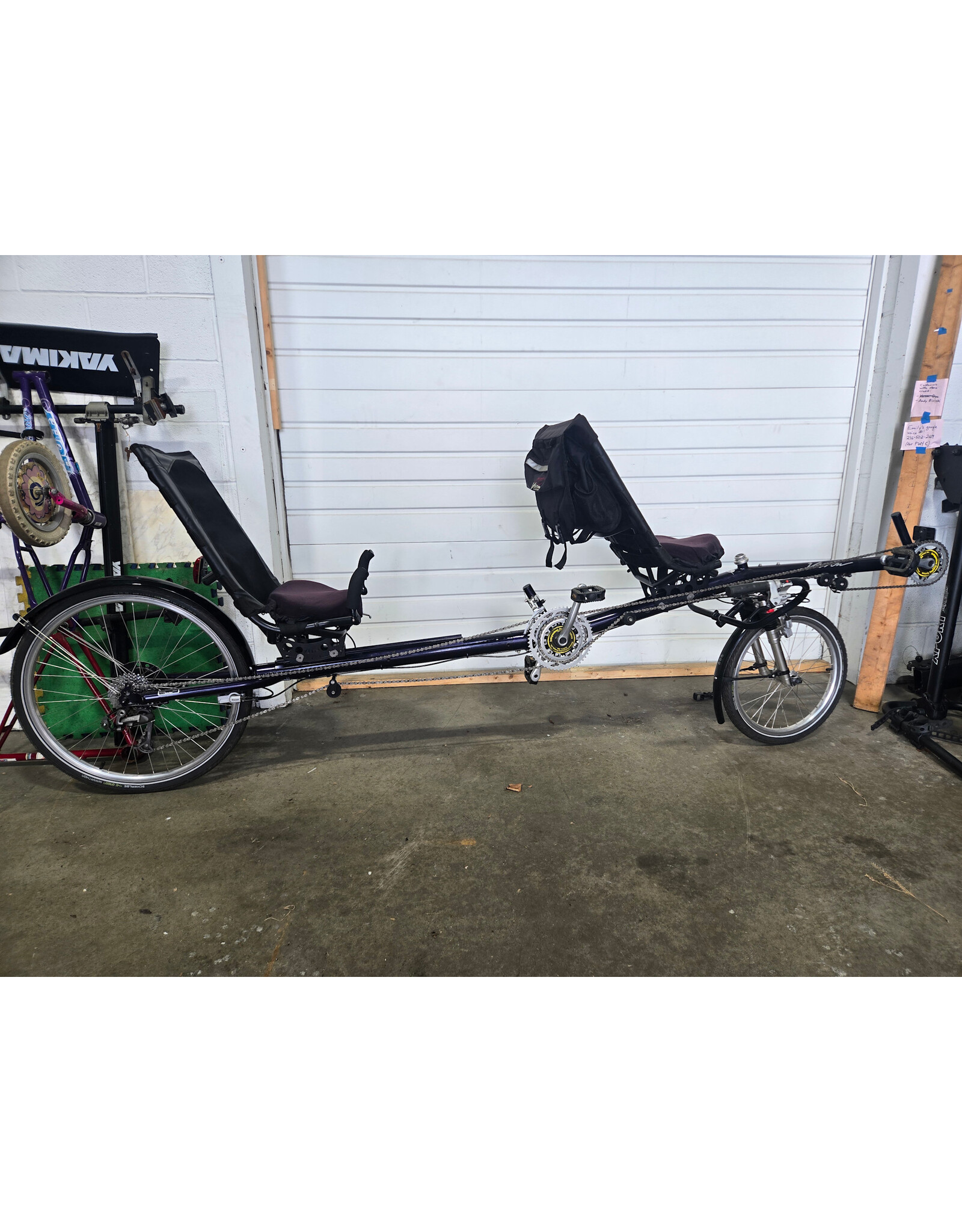 Vision Double Vision 85 Recumbent Tandem, Purple