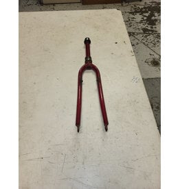 26" threaded fork, red, 7/8"/196mm