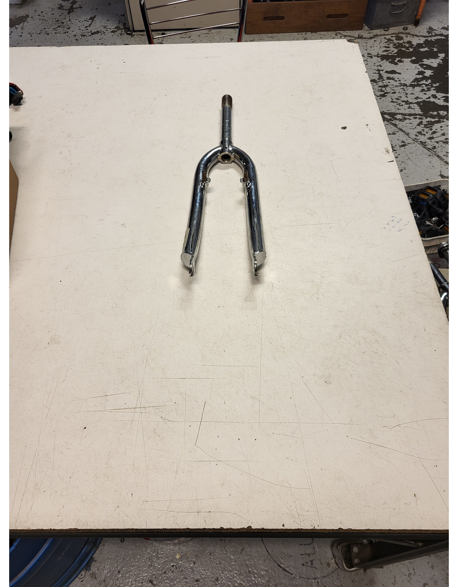 26" threaded fork, silver, 7/8"/169mm