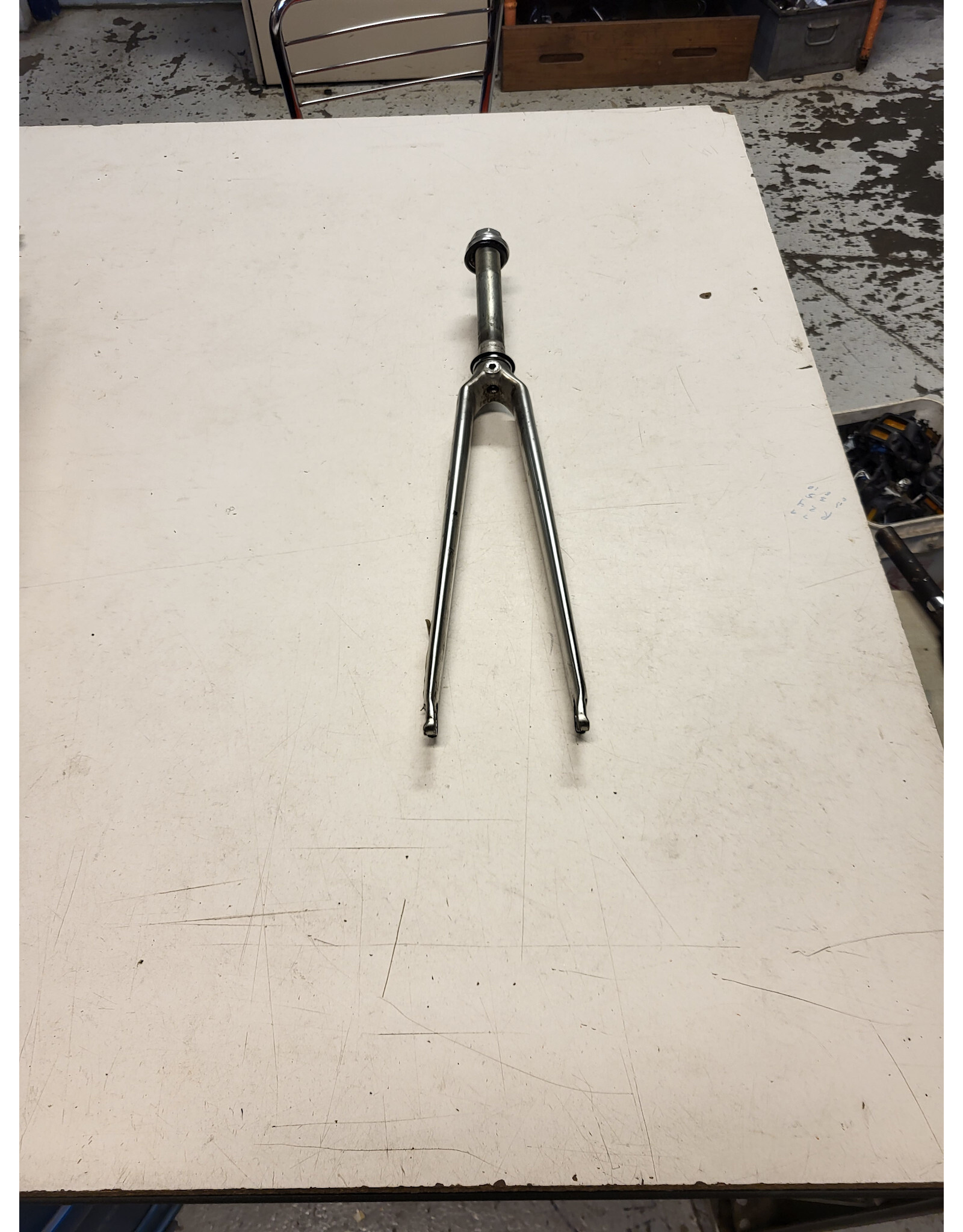 26" threaded fork, silver, 7/8"/170mm