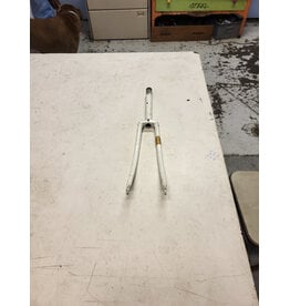 26" threaded fork, white, 1"/185mm