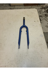 26" threadless fork, blue, 1 1/8"/176mm