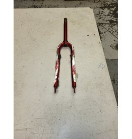 26" threadless fork, red, 1 1/8"/256mm