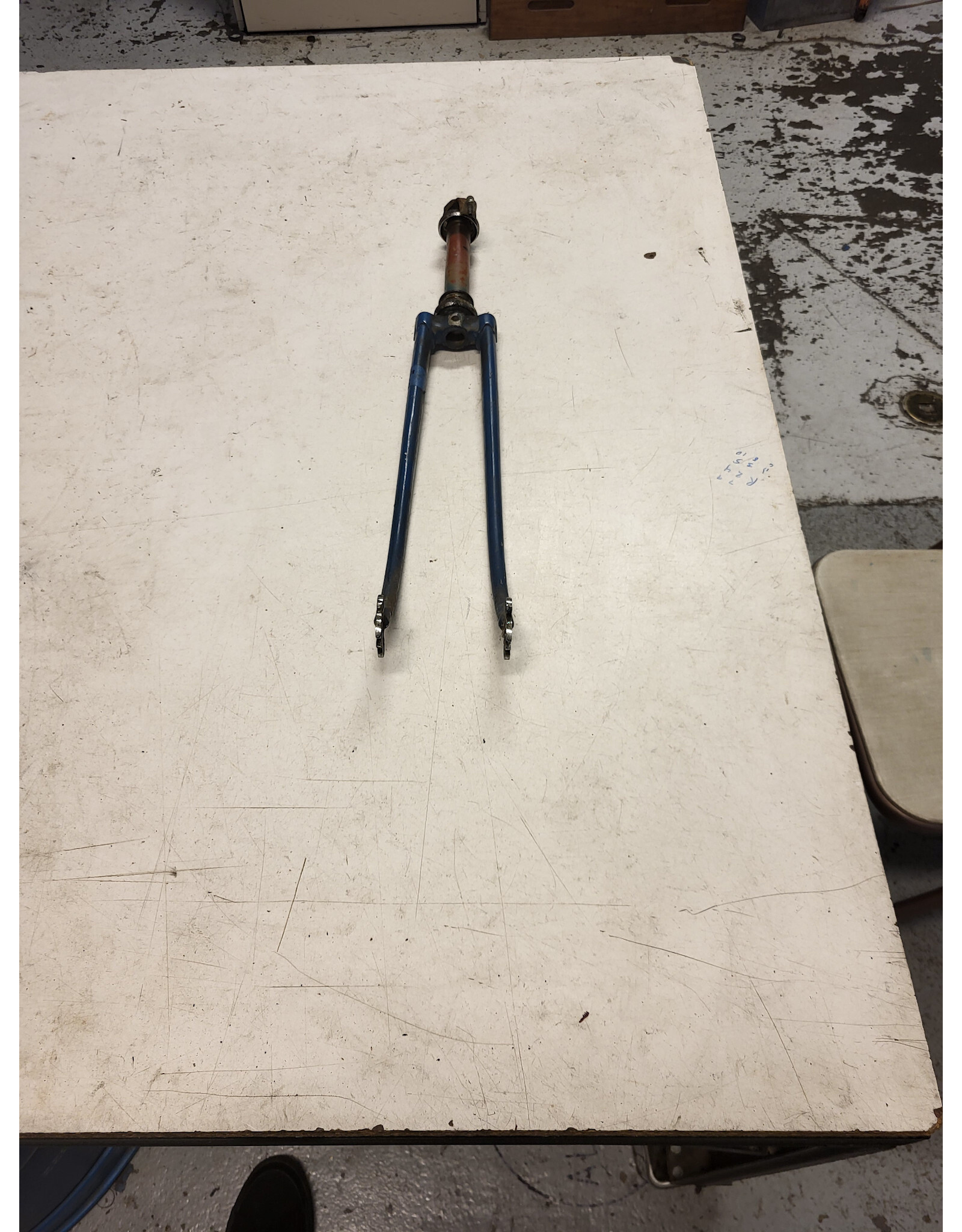 27" threaded fork, blue, 1"/ 160mm