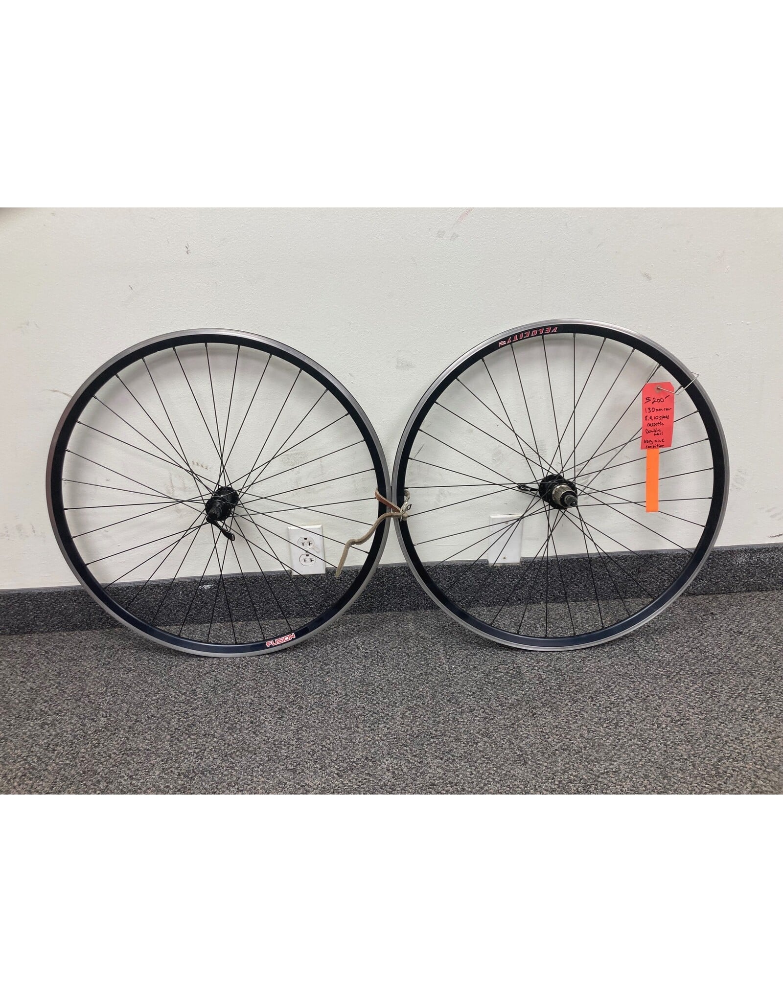700C Fusion 8,9,10 speed Velocity 130mm hub double wall wheelset (B15)