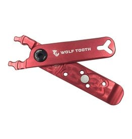Wolf Tooth Wolf Tooth Masterlink Combo Pack Pliers, Red Arms with Black Bolt