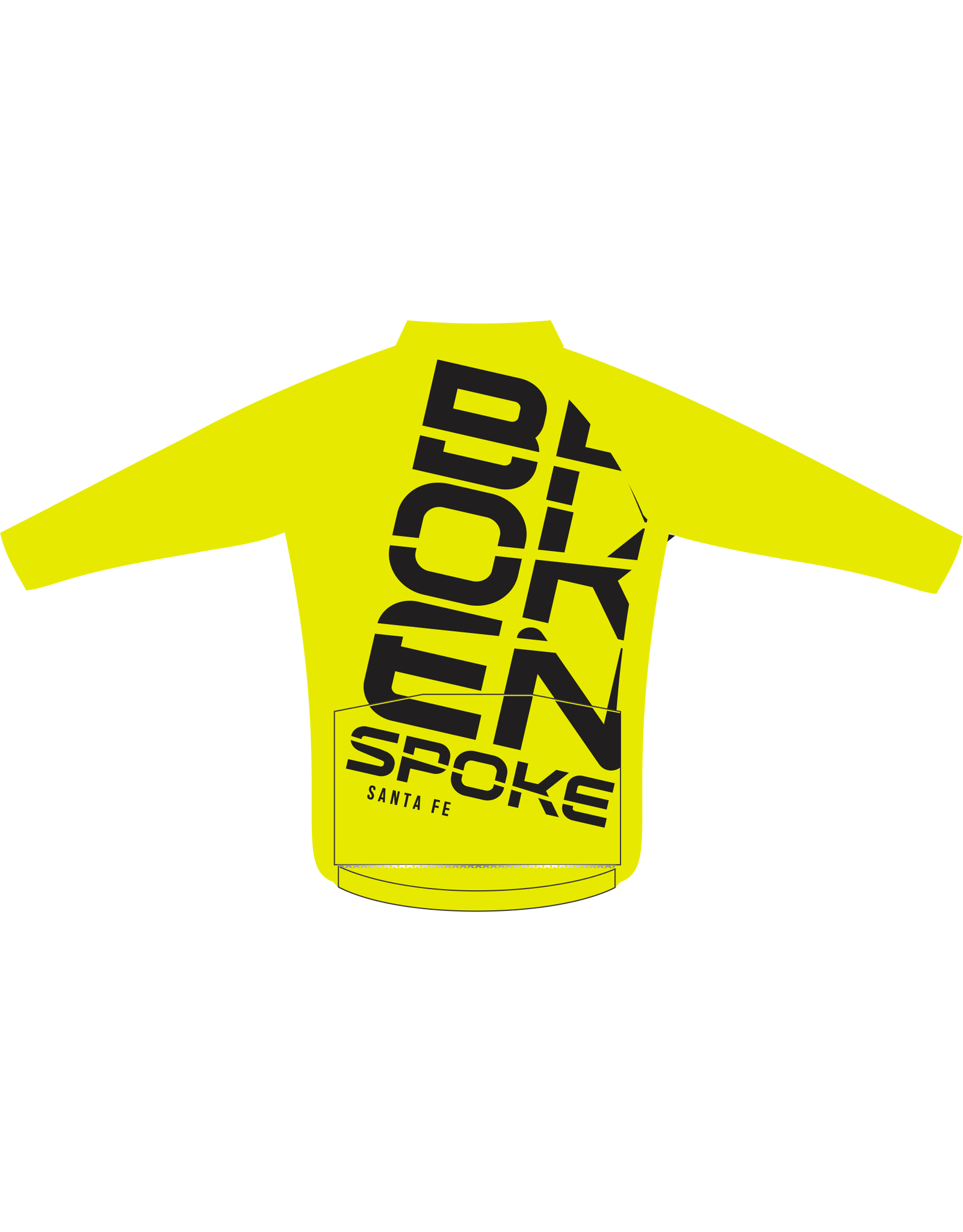 Racing Apparel Racing Apparel TBS Broken Text LS Full Zip Jersey Yellow
