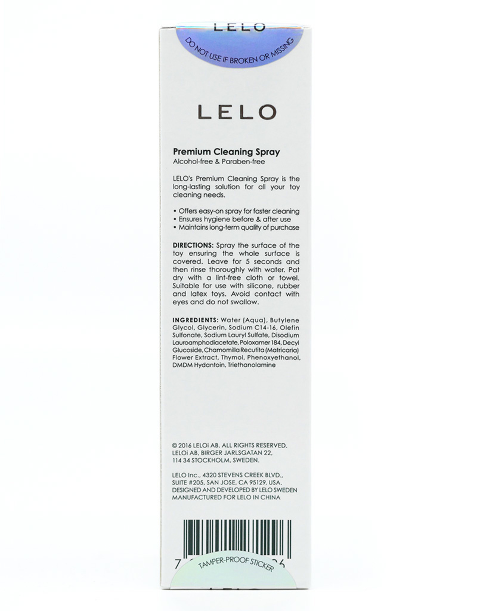 LELO Pleasure Toy Cleaning Spray