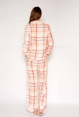LATTELOVE Berry Plaid Flannel PJ Set