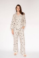 LATTELOVE Peekaboo Cat Flannel PJ Set