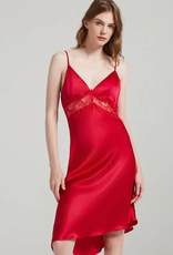 SaySilk Silk and Lace Chemise
