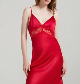 SaySilk Silk and Lace Chemise