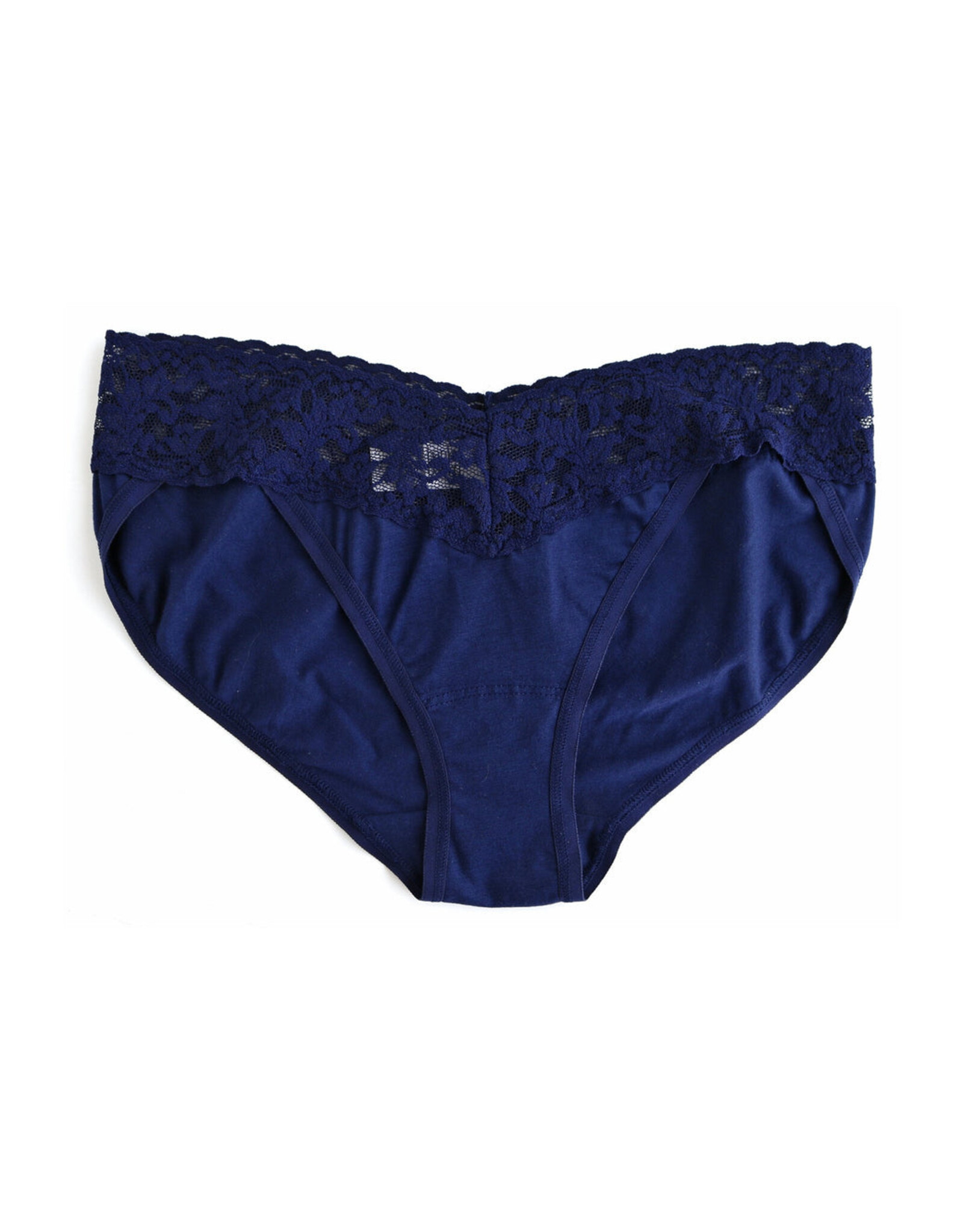 HANKY PANKY Cotton V-Kini with Lace