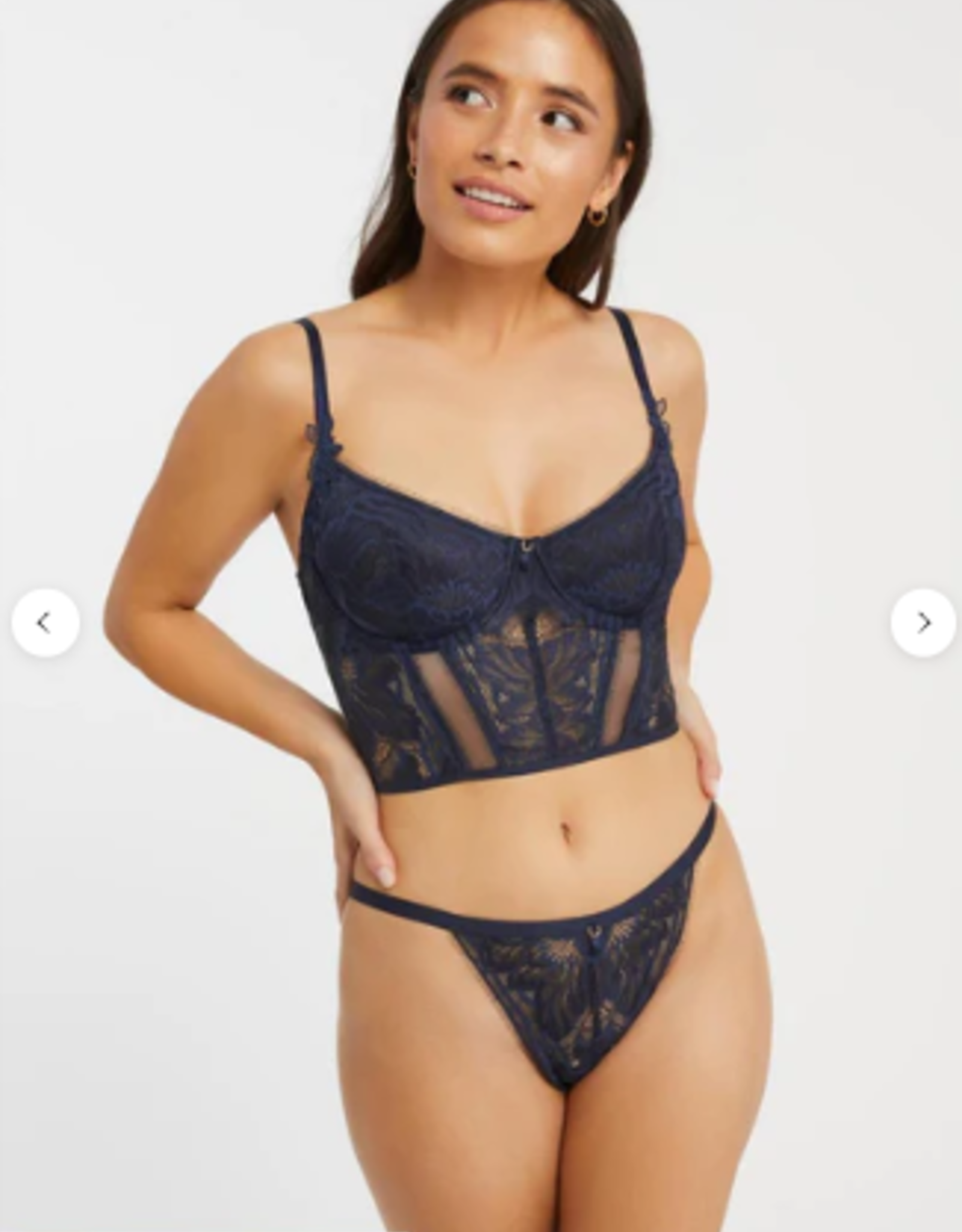 MONTELLE Botanical Crop Bustier Set