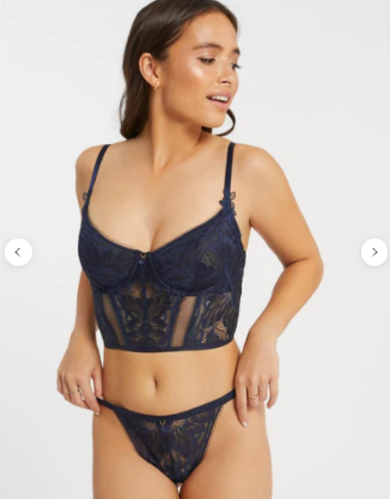 MONTELLE Botanical Crop Bustier Set