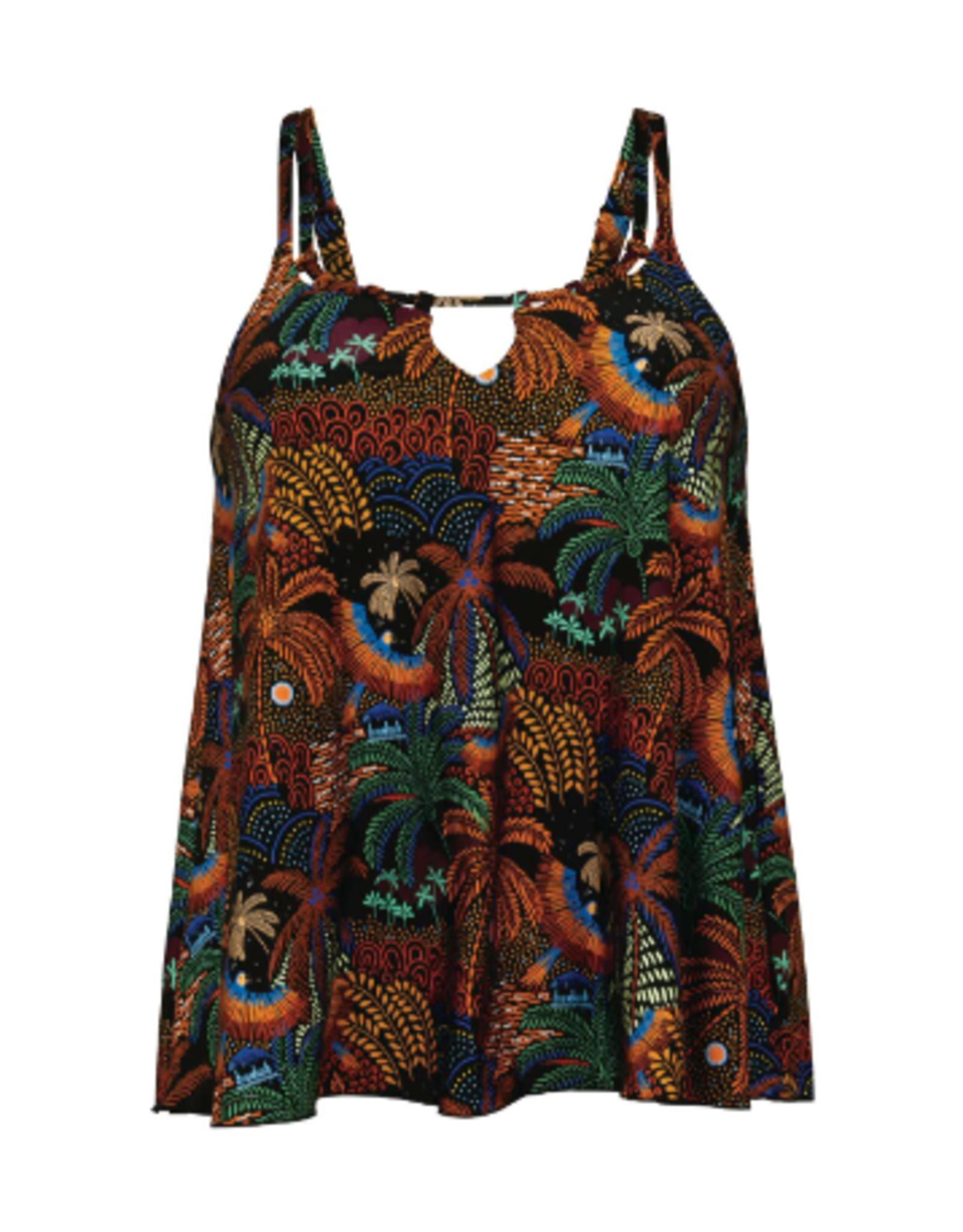 ANITA 8855 Mabel Tropical Nights Flare Tankini